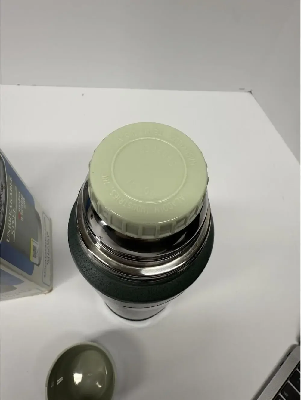 Stanley Thermos Green Aladdin's Quart NO. A-1357 B Steel 0.95LVintage 90's - Picture 15 of 15